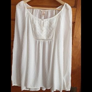 Sundance off-white blouse size XL